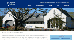 Desktop Screenshot of gulfshoresutilities.com