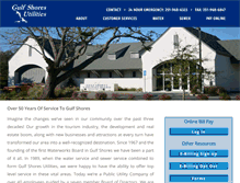 Tablet Screenshot of gulfshoresutilities.com
